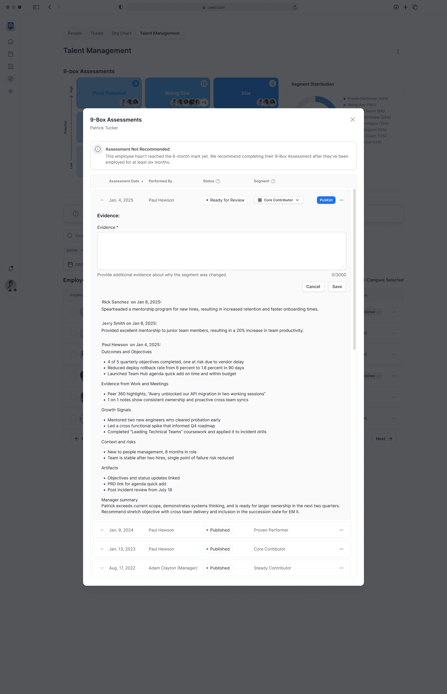 9-Box Talent Assessment Platform screenshot 3